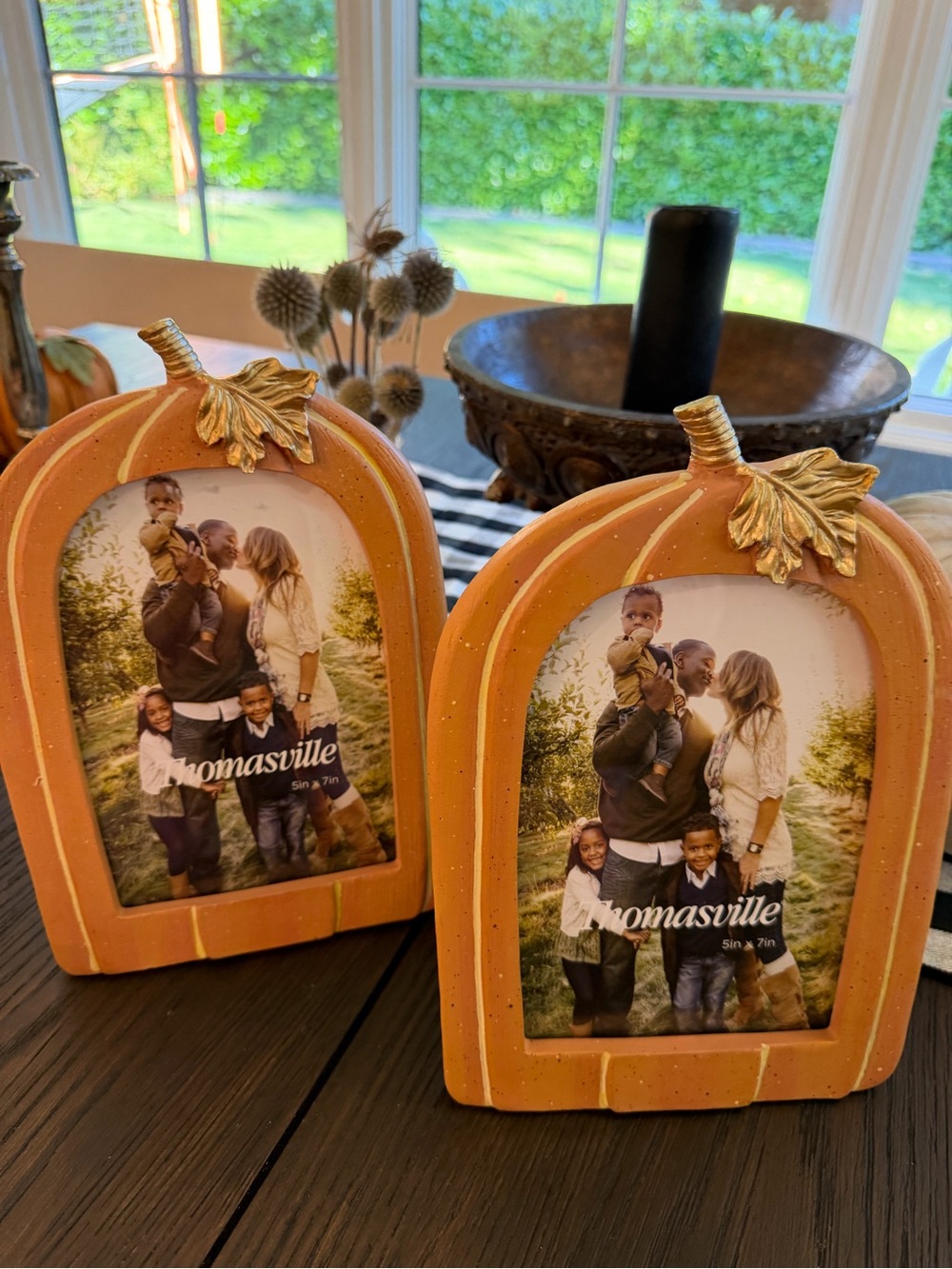 Thomasville Vintage Autumn Pumpkin Photo Frame - Orange - 5x7